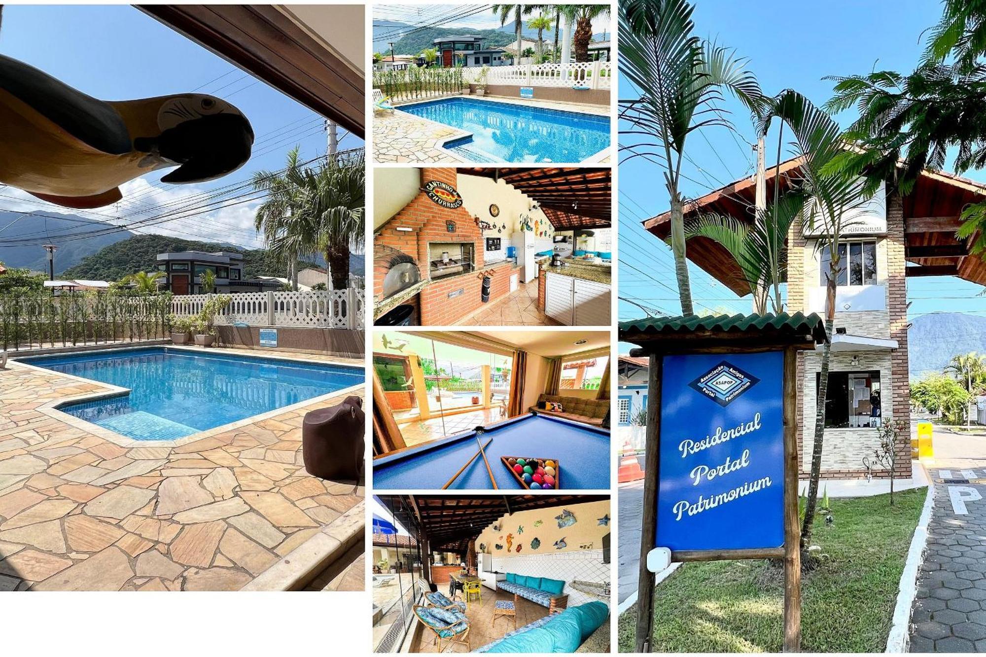 Praia/Piscina Com Hidro /Pebolim/Sinuca E Wi-Fi Caraguatatuba Bagian luar foto