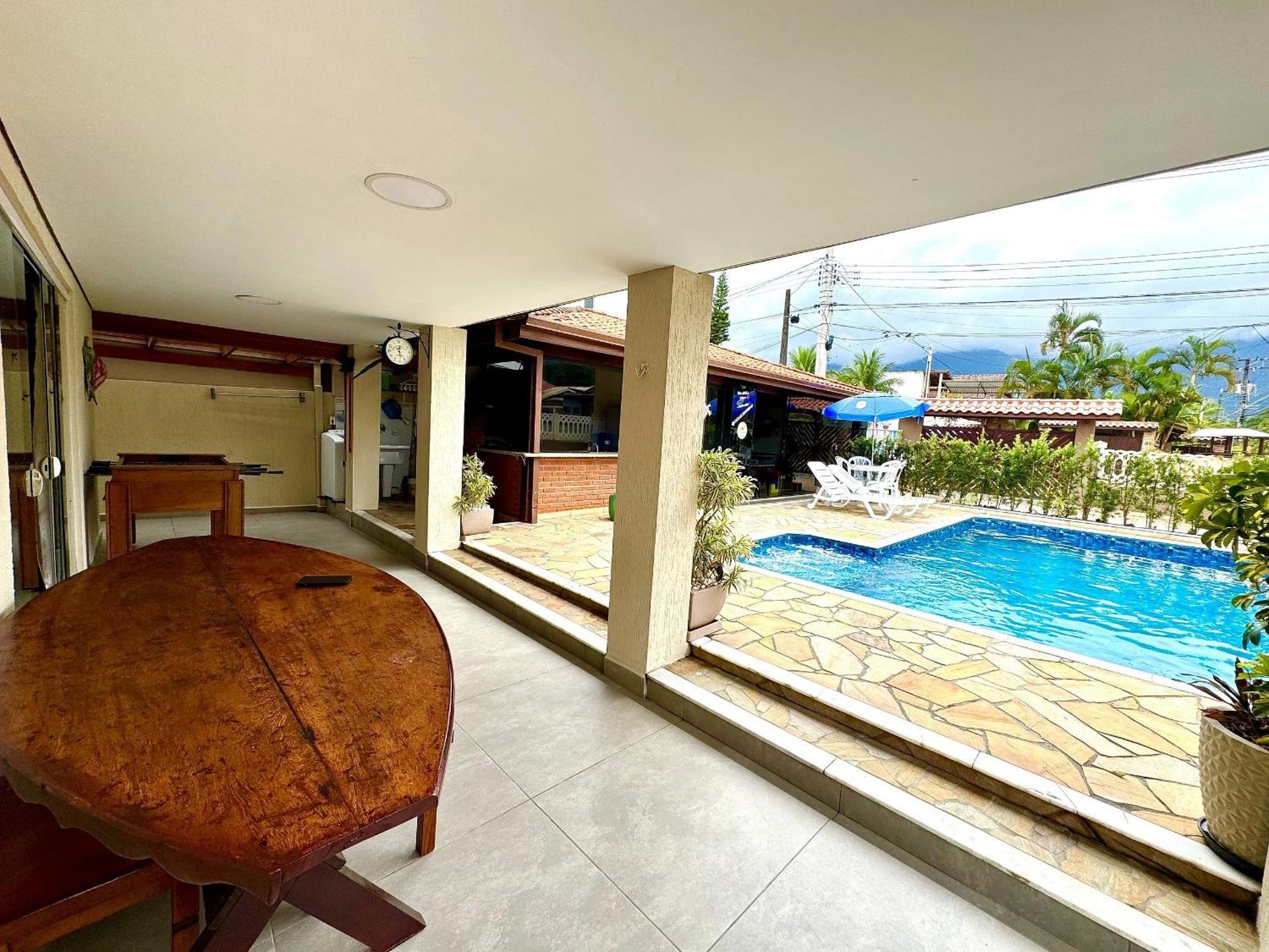 Praia/Piscina Com Hidro /Pebolim/Sinuca E Wi-Fi Caraguatatuba Bagian luar foto