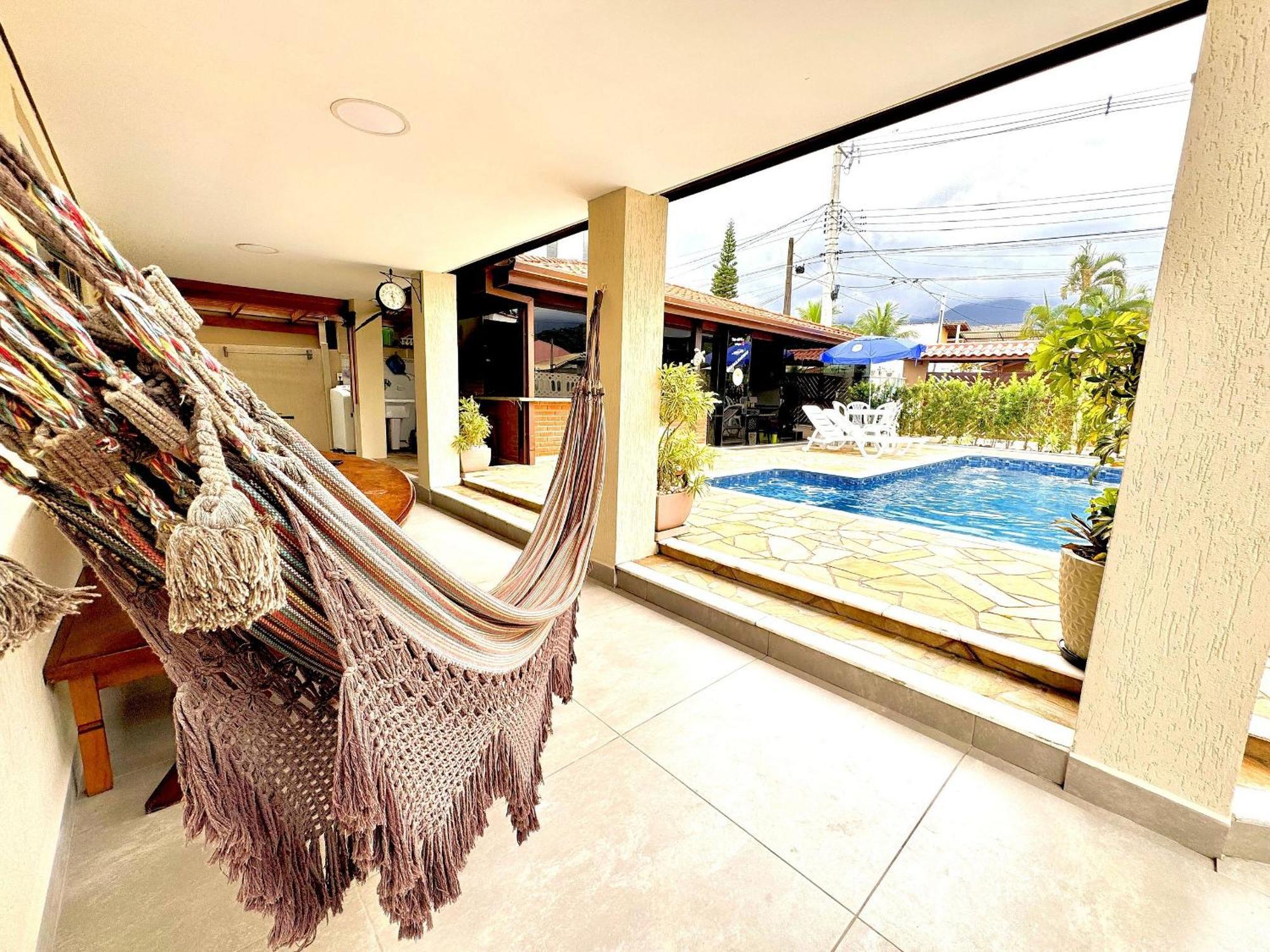 Praia/Piscina Com Hidro /Pebolim/Sinuca E Wi-Fi Caraguatatuba Bagian luar foto