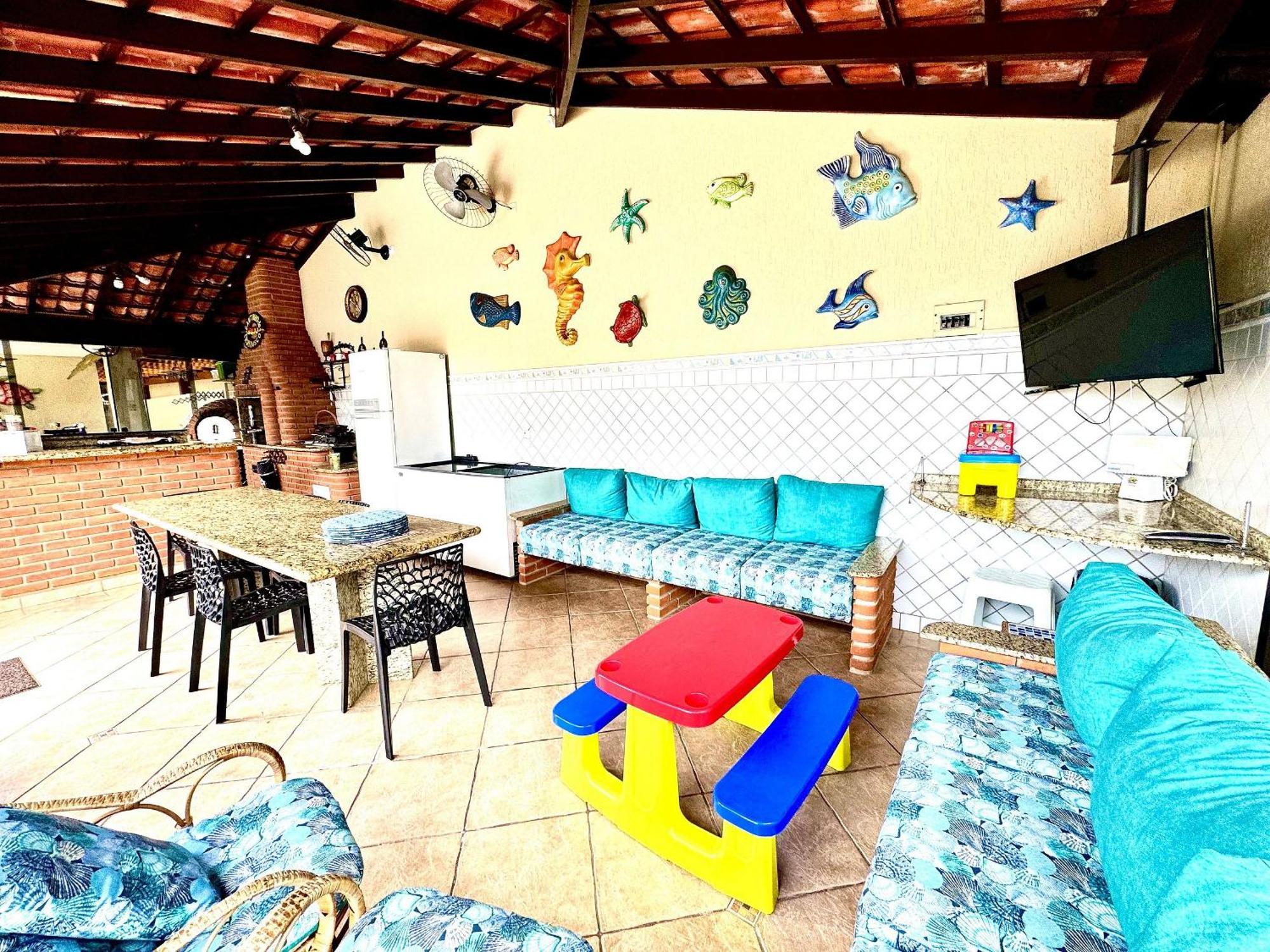 Praia/Piscina Com Hidro /Pebolim/Sinuca E Wi-Fi Caraguatatuba Bagian luar foto