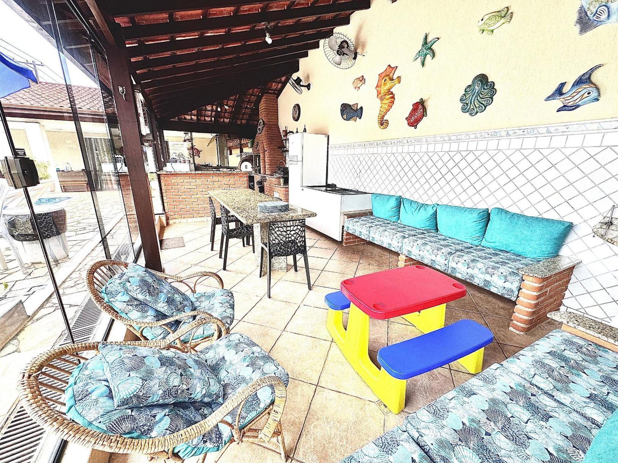 Praia/Piscina Com Hidro /Pebolim/Sinuca E Wi-Fi Caraguatatuba Bagian luar foto